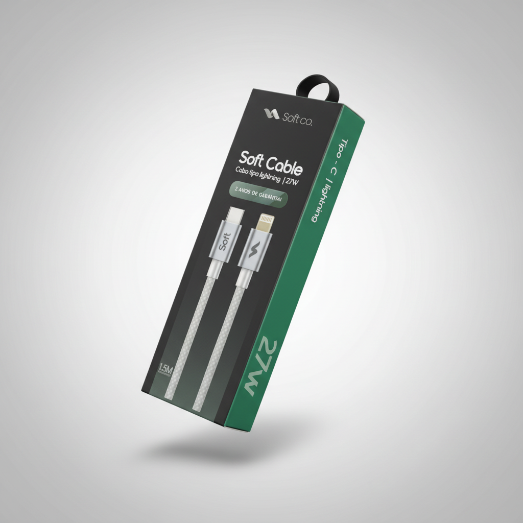 Cabo Lightning 27W - 1.5M -  Soft Cable